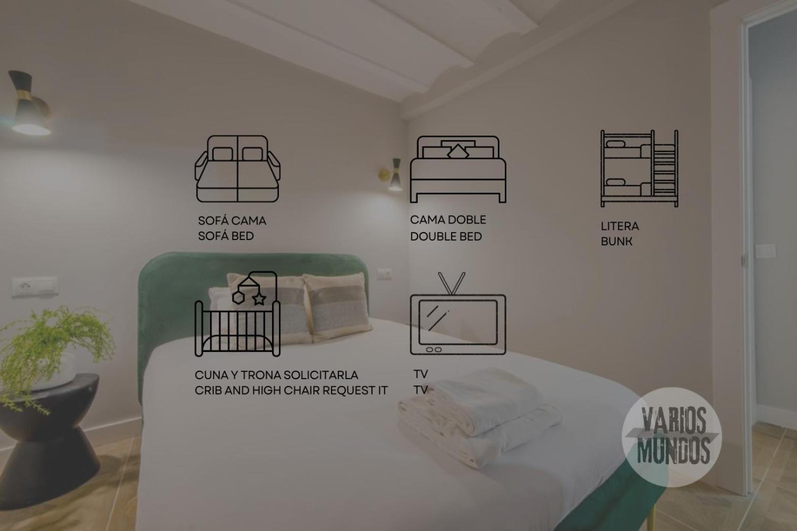 Confortable Apt Para 9Pax En El Centro De Madrid E3 المظهر الخارجي الصورة